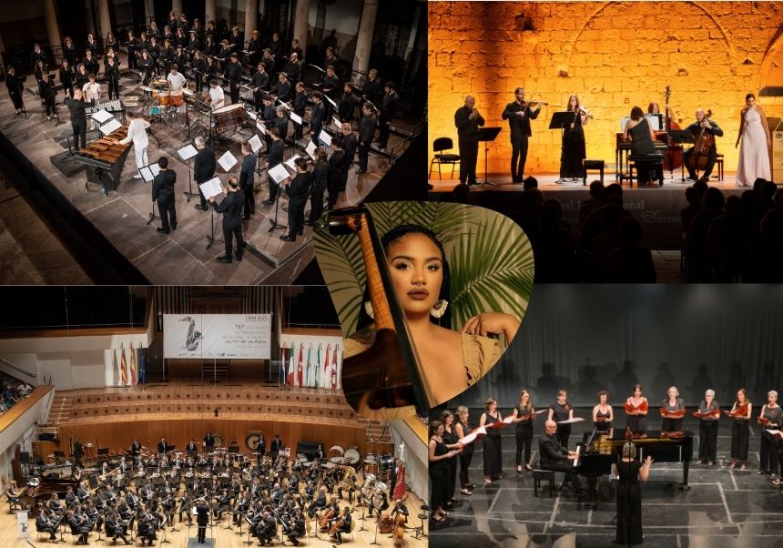 Collage con imágenes de los cinco conciertos de Serenates anunciados